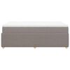 vidaXL Sommier &agrave; lattes de lit avec matelas taupe 120x190 cm tissu