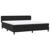 vidaXL Sommier &agrave; lattes de lit avec matelas noir 180x210 cm velours
