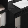 vidaXL Bureau avec tiroir 2 pcs Ch&ecirc;ne noir