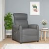 vidaXL Fauteuil de massage Gris Similicuir