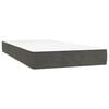 vidaXL Matelas de lit à ressorts ensachés gris foncé 120x190x20 cm