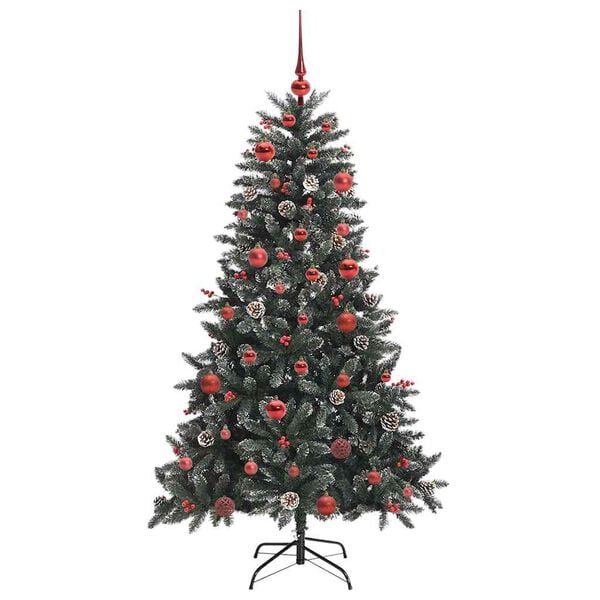 vidaXL Sapin de No&euml;l artificiel Vert 150 cm PVC, plastique et acier