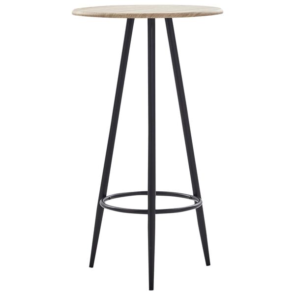 vidaXL Table de bar Ch&ecirc;ne 60 x 107,5 cm MDF