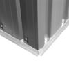 vidaXL Abri de stockage pour jardin M&eacute;tal Gris 204 x 132 x 186 cm