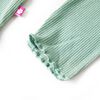 T-shirt enfants manches longues faux col roulé menthe foncée 104