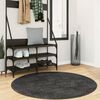 vidaXL Tapis shaggy PAMPLONA poils longs moderne anthracite &Oslash; 160 cm