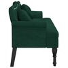 vidaXL Banc avec coussins Vert fonc&eacute; 120,5x65x75 cm Velours