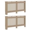 vidaXL Cache-Radiateur 2 pc Ch&ecirc;ne Sonoma 152 x 19 x 81,5 cm