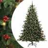 vidaXL Sapin de No&euml;l artificiel Vert 240 cm PVC, m&eacute;tal et plastique