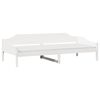 vidaXL Cadre de lit sans matelas blanc 90x190 cm bois de pin massif