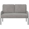 vidaXL Canap&eacute;s avec coussin 110cm Gris clair Contreplaqu&eacute;