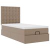 VidaXL Cadre de lit ottoman et matelas cappuccino 100x200cm similicuir