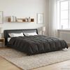 vidaXL Duvet d'&eacute;t&eacute; simple Matelass&eacute; Anthracite 220 x 240 cm Microfibre