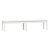 vidaXL Banc de jardin &agrave; 2 places blanc 203,5x44x45 cm bois massif pin