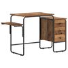 vidaXL Bureau avec rangement Bois ancien 120 x 50 x 75 cm