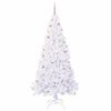 vidaXL Sapin de No&euml;l artificiel avec 300 LED Blanc 210 cm PVC et Acier