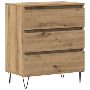 vidaXL Buffet Ch&ecirc;ne artisanal 60 x 35 x 70 cm Bois d'ing&eacute;nierie
