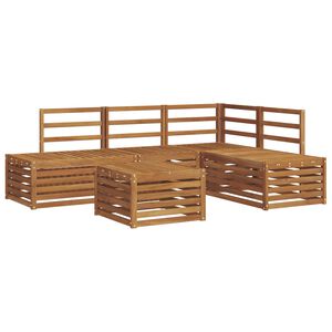 vidaXL Ensemble de canap&eacute;s d'ext&eacute;rieur Naturel 59 x 59 x 37 cm