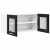 vidaXL Armoire suspendue Ch&ecirc;ne noir et Blanc 80 x 31 x 40 cm