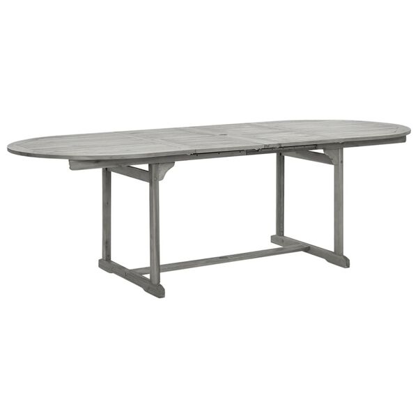 vidaXL Table à dîner de jardin (160-240)x100x75cm Bois d'acacia massif
