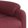 vidaXL Fauteuil inclinable &eacute;lectrique Rouge bordeaux Tissu