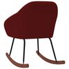 vidaXL Chaise à bascule Rouge bordeaux Tissu