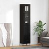 vidaXL Haut Armoire Ch&ecirc;ne noir 34,5 x 34 x 180 cm Bois d'ing&eacute;nierie