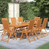 vidaXL Ensemble &agrave; manger de jardin 9 pcs Bois d'acacia massif 160-240 cm