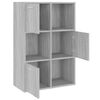 vidaXL Armoire de rangement Sonoma gris 60x29,5x90 cm