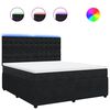vidaXL Sommier &agrave; lattes de lit avec matelas Noir 180x200 cm Velours