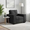 vidaXL Fauteuil noir 100x78x84 cm velours