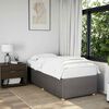 vidaXL Cadre de lit sans matelas taupe 100x200 cm tissu