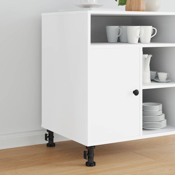 vidaXL Pieds de meuble R&eacute;glable 12 pcs Noir 46 x 46 x 128 mm PP