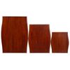 vidaXL Tables d'appoint gigognes 3pcs Marron classique Bois d'acajou
