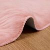 vidaXL Tapis en fausse Tafalla Rose &Oslash; 160 cm Polyester