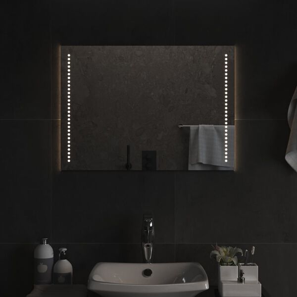 vidaXL Miroir de salle de bain &agrave; LED 70x50 cm