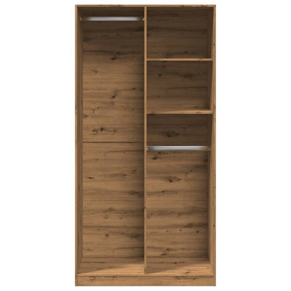 vidaXL Garde-robe ch&ecirc;ne artisanal 100x50x200 cm bois d'ing&eacute;nierie