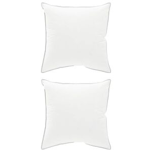 vidaXL Oreiller 2 pc 60 x 60 cm Laine australienne Blanc