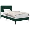 vidaXL Cadre de lit avec t&ecirc;te de lit Vert fonc&eacute; 90 x 190 cm Velours
