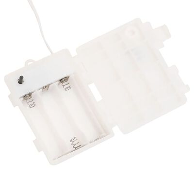 vidaXL Lumières de Noël avec LED 3 pcs pliable blanc