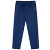 Pantalons pour enfants avec cordon de serrage bleu marine 128