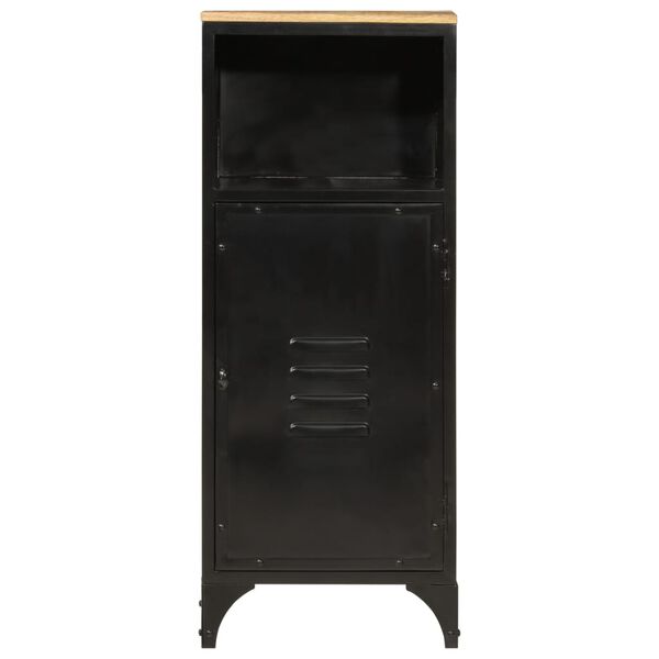 vidaXL Armoire de salle de bain 40x27x90 cm fer et bois de manguier