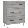 vidaXL Buffet sonoma gris 69,5x34x90 cm bois d'ing&eacute;nierie