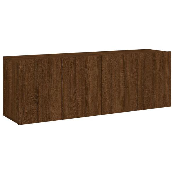 vidaXL Meubles TV muraux 2 pcs ch&ecirc;ne marron 60x30x41 cm