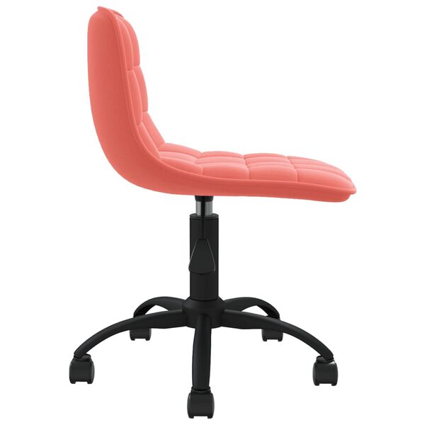 vidaXL Chaise pivotante de salle &agrave; manger Rose Velours