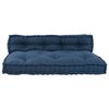 vidaXL Coussin de canap&eacute; sur palette 2 pcs Indigo 120 x 80 x 38 cm