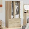 vidaXL Armoire Ch&ecirc;ne Sonoma 79,5 x 49 x 156 cm Bois d&rsquo;ing&eacute;nierie
