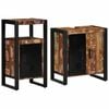vidaXL Ensemble de mobilier de salle de bain 2 pc Multicolore et noir