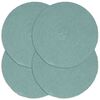 vidaXL Napperons 4 pcs Vert Plain 38 cm Rond Coton