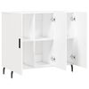 vidaXL Buffet blanc 90x34x80 cm bois d'ing&eacute;nierie